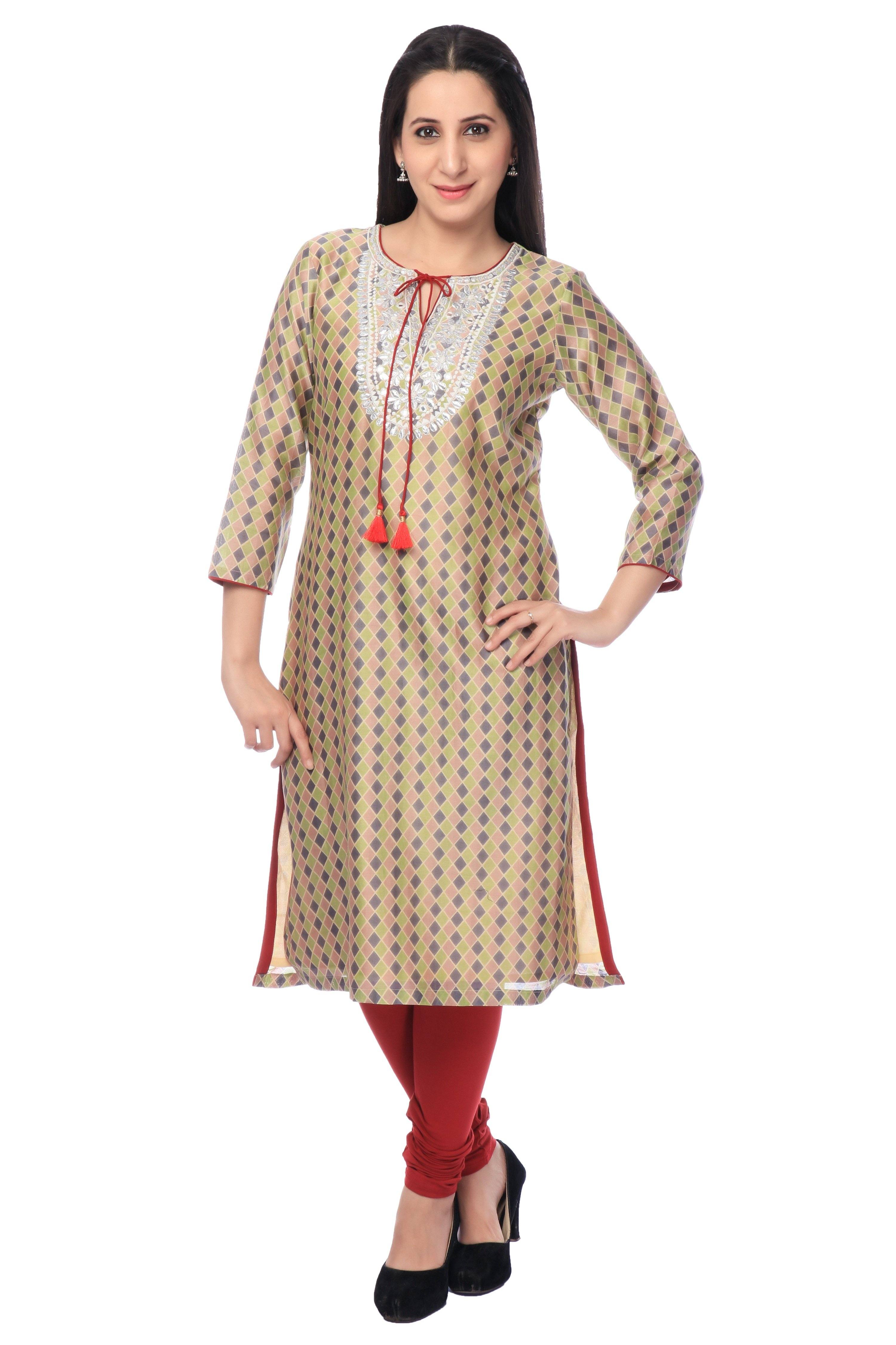 Buy Chanderi Kurtis Online for Women at Best Prices in India | Libas